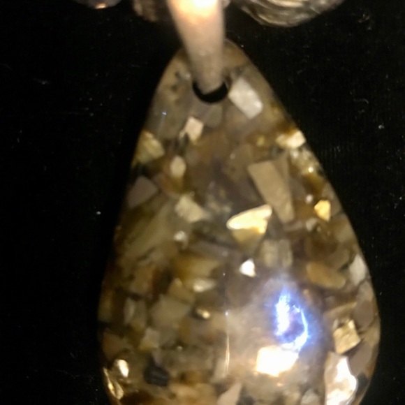 Necklace , Beautiful Large Amber & Gold  24” - Picture 3 of 8